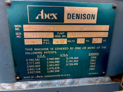 USED MULTIPRESS MULTIPRESS WUA-1TR PRESS