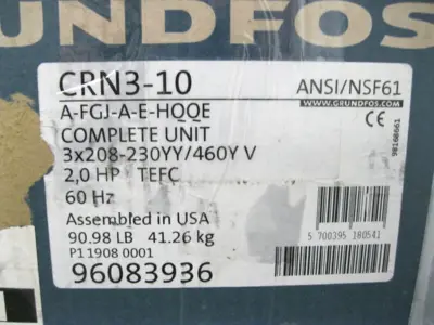 NEW Grundfos CRN3-10 A-FGJ-A-E-HQQE