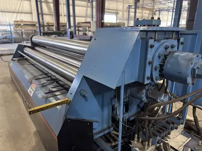 Used 2008 BERTSCH 2512 HYDRAULIC 4 ROLL Plate Bending Rolls including Pinch Illinois US | Machinery Marketing International #1360725
