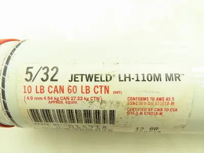 Lincoln LH-110M MR Carbon Steel Stick Welding Rod Electrode  5/32"X14" 10 Lbs