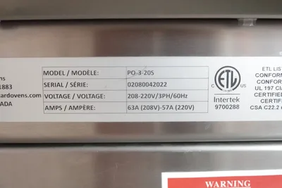 Used 2022 _UNKNOWN_ PO-3-20S Ovens Texas US | OBR Equipment #1320580