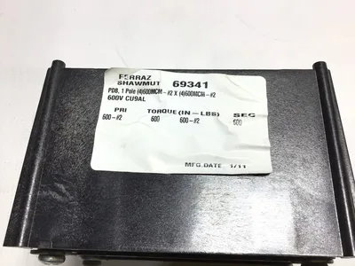 Ferraz Shawmut 69341 Distribution Block CU9AL 600V 1Pole 600Torque