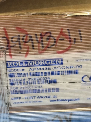 New | in-Stock Kollmorgen AKM43E-ACCNR-00 Servo Motors Indiana US | J&J Industrial Supply #1547835