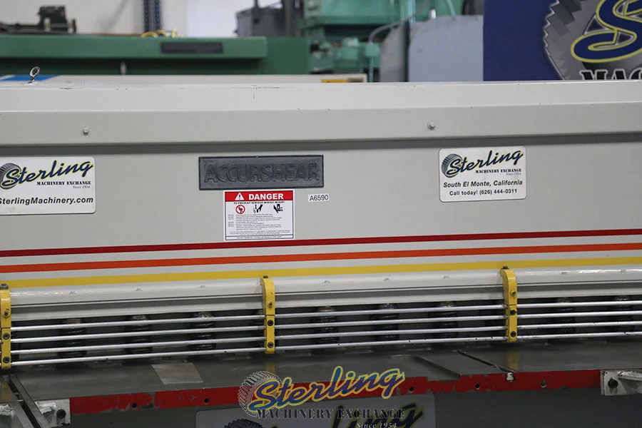 Used ACCURSHEAR 613510 Power Squaring Shears (Gauge) California US | Sterling Machinery Exchange #1466068