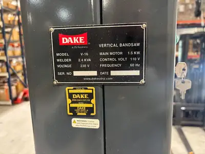 Used Dake V-16 Vertical Band Saws Michigan US | Maverick Industrial Sales #1398834