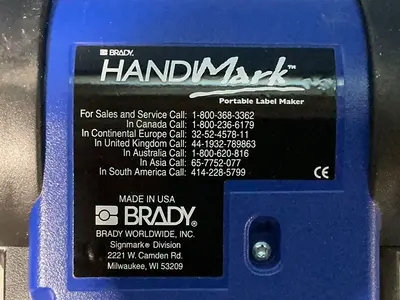 Used BRADY HANDIMARK Label Printers Ohio US | HGR 24 #1305240