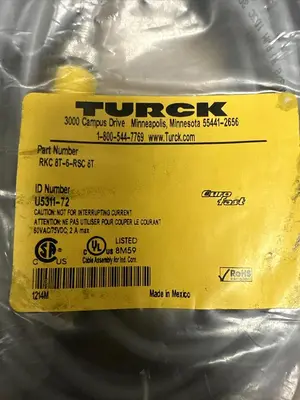 Used TURCK RKC-8T-6-RSC-6T Cable & Wire | Surplus Asset Holdings #1227550