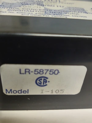 USED Control Concepts Corp. LR-58750