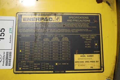 Used ENERPAC GPER5420GFH Hydraulic Pumps Minnesota US | Machinesused.com #1295556