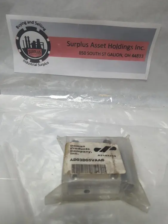 New | in-Stock DAMAN AD03D05VAAB Pump & Valve Parts Ohio US | Surplus Asset Holdings #1237905