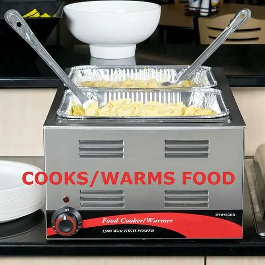 Cooks and holds your products at foodsafe temperatures     Durable stainles