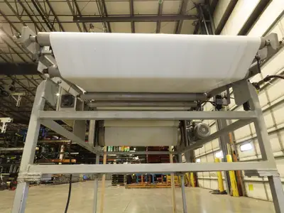 FDA Food Process 11'L Stainless Portable Incline Conveyor 38"Belt 1.5Hp 230V 3PH