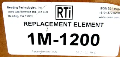 NEW READING TECHNOLOGIES 1M-1200 REPLACEMENT ELEMENT 1M1200