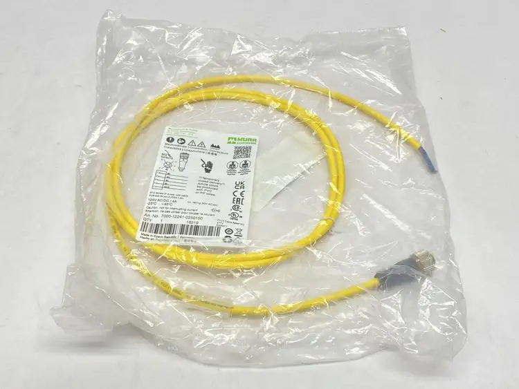 New | in-Stock MURR ELEKTRONIK SINGLE ENDED CORDSET FEMALE M12 5-PIN 1.5M Cable & Wire | Maverick Industrial Sales #1104640