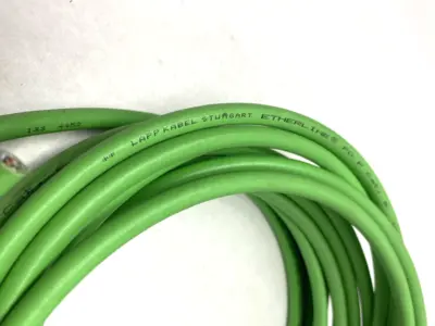 USED LAPP 26 FEET- ETHERLINE FD P CAT.6 4X2XAWG26 8C 26 AWG GREEN