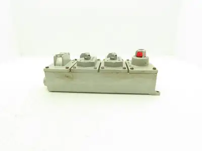 A-B 800-4HW7-12335 Heavy Duty Explosion Proof Selector Pushbutton Station Pilot