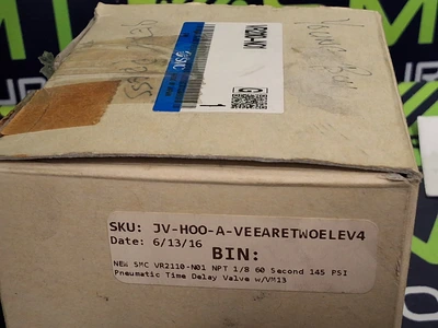 SMC VR2110 TIME DELAY VALVE VR2110-N01 - NEW