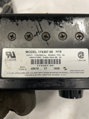 LEESON Speedmaster 174307.00 H18 DC Motor Speed Controller 0-90/180V