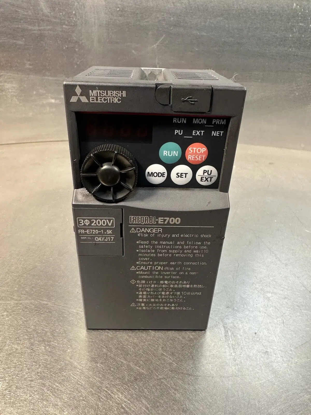 Mitsubishi FR-E720-0.2K Inverter Drive - (BIN-1.5.1)