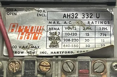 Used ARROW HART AH32-332-U-20 Starters | Surplus Asset Holdings #1204313