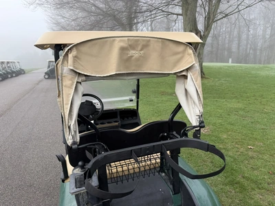 (1) 2015 E-Z-Go golf cart with a Kawasaki gas engine, includes canopy, fold-down windshield, and bal...