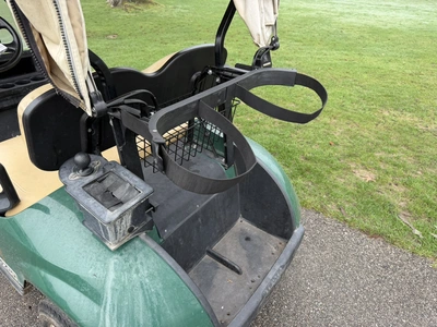 (1) 2015 E-Z-Go golf cart with a Kawasaki gas engine, includes canopy, fold-down windshield, and bal...