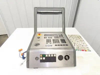 Siemens Glidemaster CTX 420 HMI Operator Control Panel With E-Stop & Key *Read