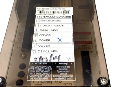 USED INDRAMAT DDS02.1-W200-D, DDS02.1-W200-DS01-02-FW