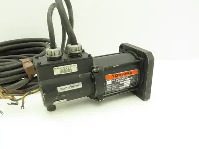 Toshiba RA10M AC Servo Motor 200W 3000 RPM 14mm Shaft