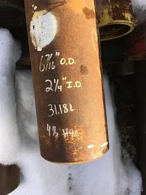 Used AFTERMARKET 6-7/16" OD X 374" DRILL PIPE Construction Material & Supplies Pennsylvania US | East West Machinery & Drilling #1416207