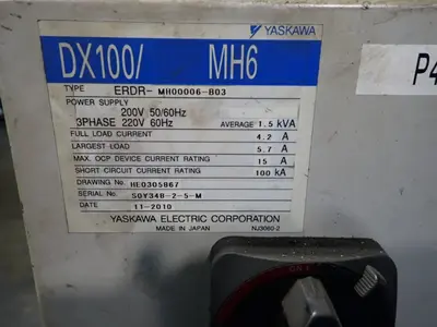 USED 2010 YASKAWA MOTOMAN MH6