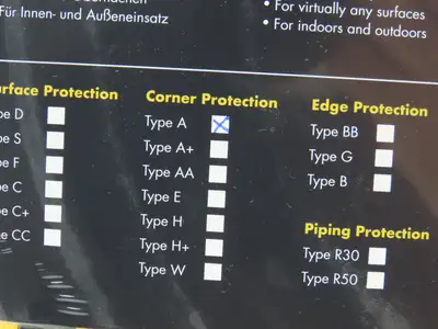 SHG Type A Infinite Safety Foam Bumper Edge Guard 5m Yellow & Black W/Adhesive