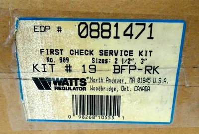 NEW WATTS BFP-RK FIRST CHECK SERVICE KIT #19 0881471 BFPRK