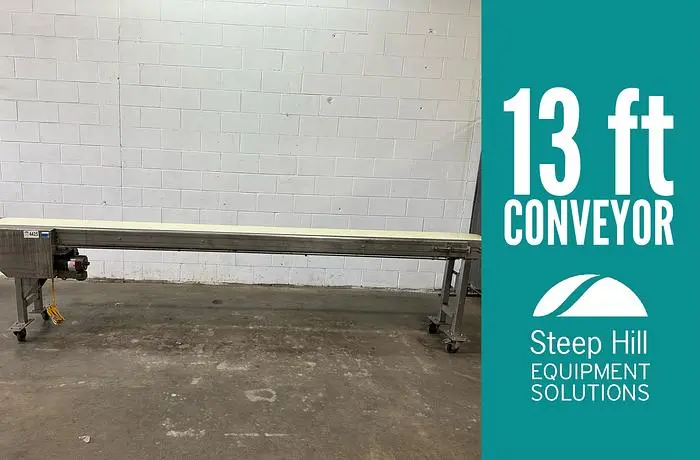 13'L 10.5" Wide Belt Conveyor