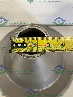 Stainless Steel  Sanitary Reducer 12" OD to 2 1/2" Sanitary Fitting 5 1/2" Height