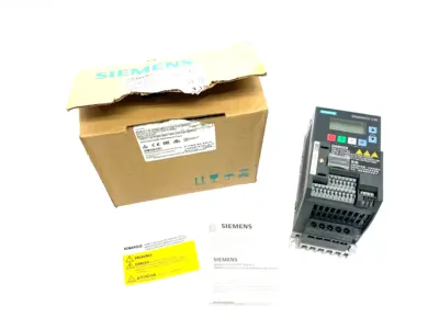 New | in-Stock Siemens SINAMICS V20 Converter Drive 0.37kW 1AC 230V Variable Speed Drives Michigan US | Maverick Industrial Sales #1392638
