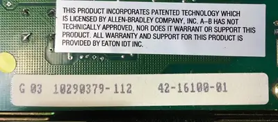 EATON CUTLER HAMMER 42-16100-01 COMMUNICATION MODULE 2B