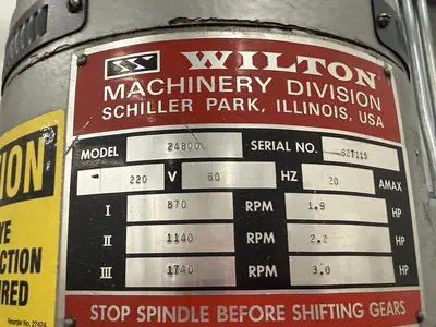 Used WILTON 24800 Drilling & Tapping Machines Minnesota US | Source Machinery Sales #1495043