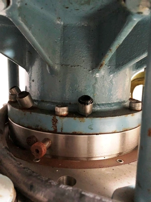 Sharples P850 vertical decanter centrifuge, 316SS.