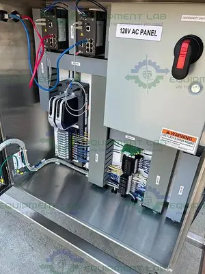 USED MILLIPORE MPODPILOT CP2EA8874 FILTER PRESS SKID W/ E & H PROMASS P FLOWMETER