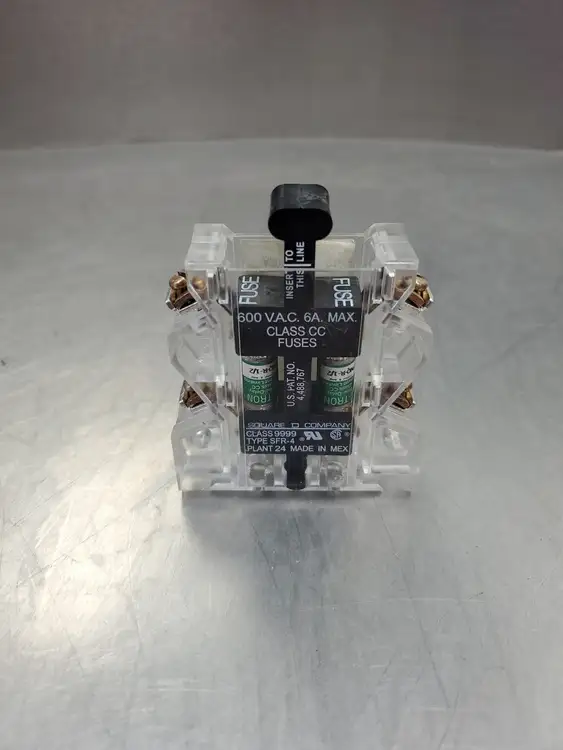 Used Square D A30010-381-01B Type SFR-4 Fuse Holder w/FNQ-R-1/2 Fuses Fuse Accessories | Palmetto Automation #1155989