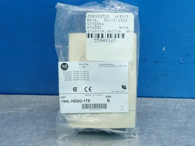 New | in-Stock ALLEN BRADLEY 194LHE6G175 Switch Parts Ohio US | HGR 24 #917411