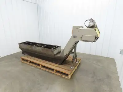 Hennig CNC Chip Conveyor 16"x 67" Infeed 31-35" Discharge 230/460V 3PH