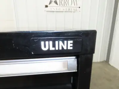 Uline Modular Steel 7 Drawer Tool Cabinet 29x29x44" Black Dividers