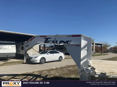 Used 2021 TEXLINE 45' X 96 Flatbed Trailers Texas US | Proxy Equipment #1377876