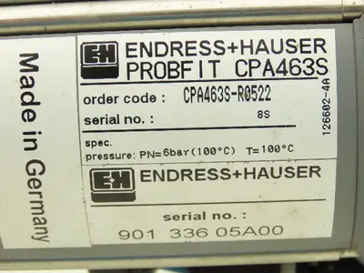 Endress+Hauser CPA463S-R0522 Probfit pH Process Retractable Assembly 2" Flange