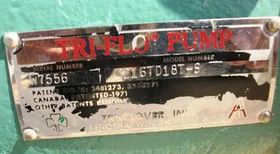 Pump, Centrif., 5 HP, 316 S/st, Mdl C2161D181, 2.5 In #S738911