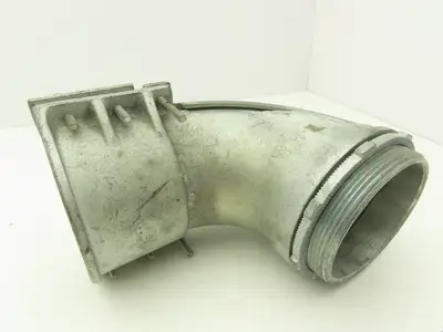 NA Metallic Flex Squeeze Connector 4" 90° Elbow Zinc Die Cast