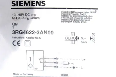 NEW SIEMENS 3RG4622-3AN00 PROXIMITY SWITCH 3RG46223AN00