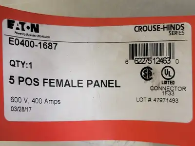 NEW CROUSE-HINDS E0400-1687